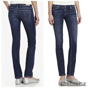 AG Jeans Dark Wash Ballad Slim Boot Cut Jeans - 32-34"